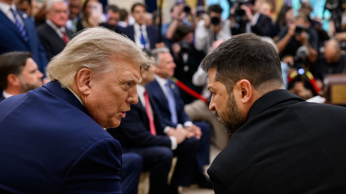 „Pokud bude chtít, zničí vás.“ Trump tlačí na Zelenského, aby přijal Putinův mír